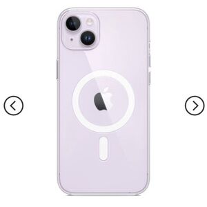 Apple iPhone 14 Plus Clear Case with MagSafe possible open case for photo